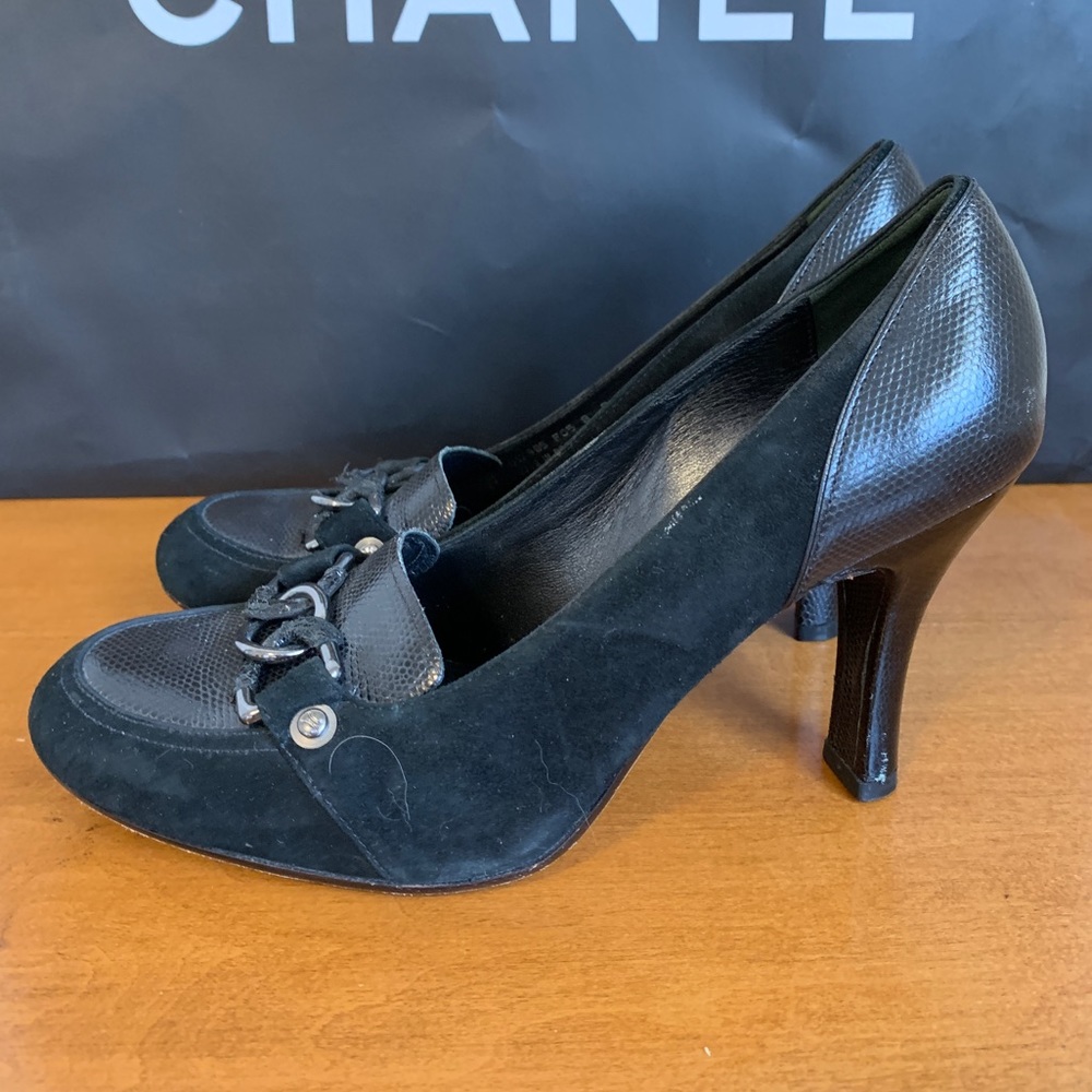 Cole Haan leather heels with buckle sz 8